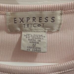Express Tricot Pink Top